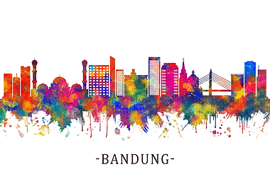 Bandung Indonesia Skyline