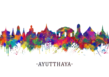Ayutthaya Thailand Skyline