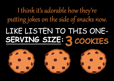 Cookie Serving Funny Cook