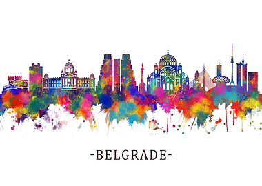 Belgrade Serbia Skyline