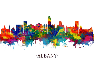 Albany New York Skyline