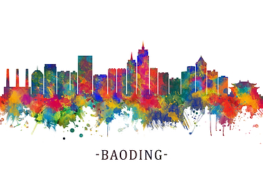 Baoding China Skyline