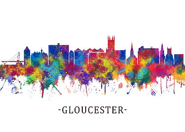 Gloucester England skyline