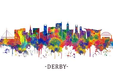 Derby England Skyline