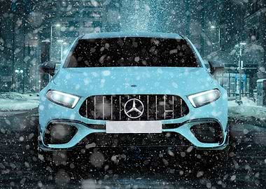 Ice Blue Mercedes AMG