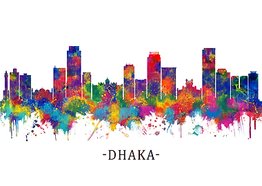 Dhaka Bangladesh Skyline