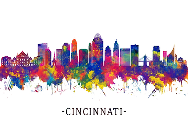 Cincinnati Ohio Skyline