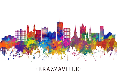 Brazzaville Congo skyline
