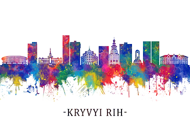 Kryvyi Rih Ukraine Skyline