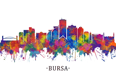 Bursa Turkey Skyline