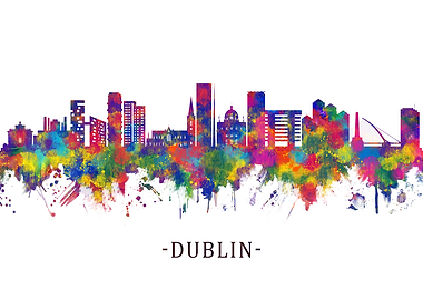 Dublin Ireland Skyline
