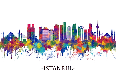 Istanbul Turkey Skyline