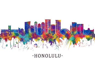 Honolulu Hawaii Skyline