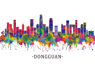 Dongguan China Skyline
