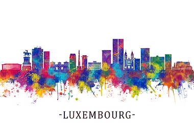 Luxembourg City Skyline