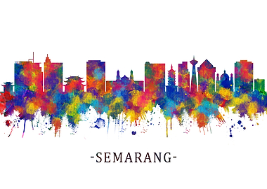 Semarang Indonesia Skyline