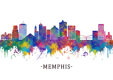 Memphis Tennessee Skyline