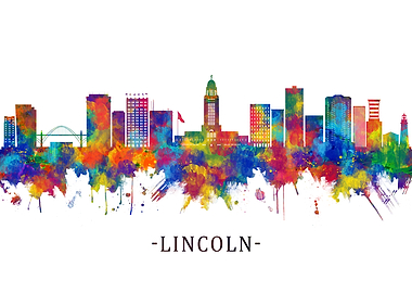 Lincoln Nebraska Skyline