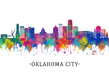 Oklahoma City USA Skyline