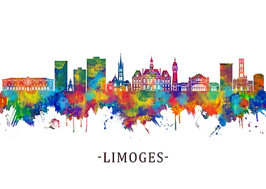 Limoges France Skyline