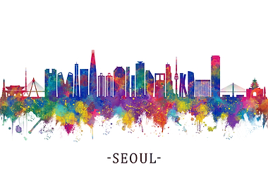 Seoul South Korea Skyline