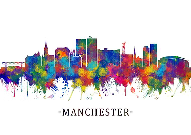Manchester USA Skyline