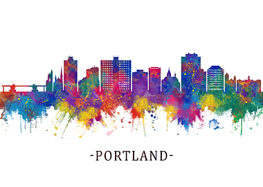 Portland Maine Skyline