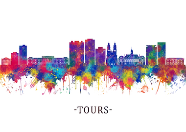 Tours France Skyline