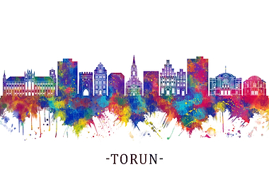 Torun Poland Skyline