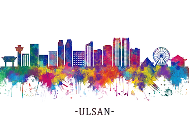 Ulsan South Korea Skyline