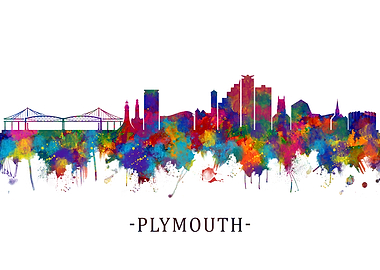 Plymouth England Skyline