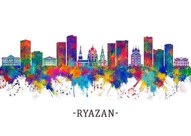 Ryazan Russia Skyline