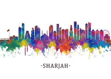Sharjah UAE Skyline