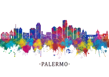 Palermo Italy Skyline