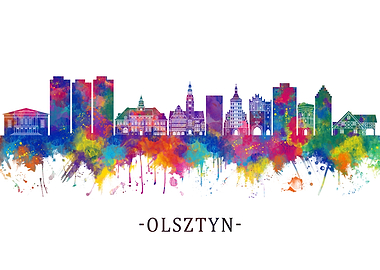 Olsztyn Poland Skyline