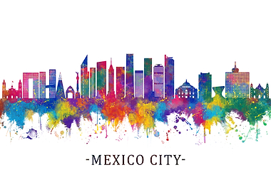 Mexico city Mexico Skyline