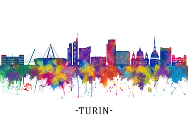 Turin Italy Skyline