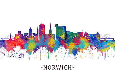 Norwich England Skyline