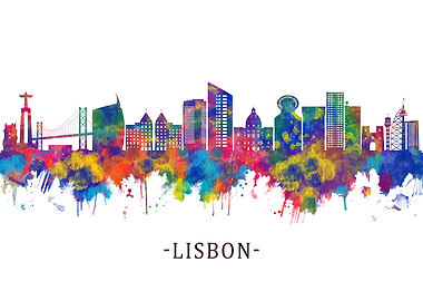 Lisbon Portugal Skyline
