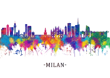 Milan Italy Skyline
