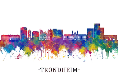 Trondheim Norway Skyline