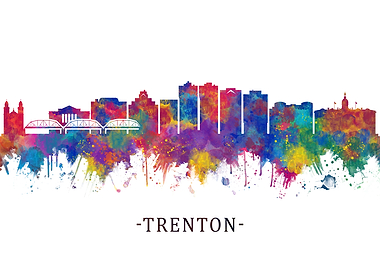 Trenton New Jersey Skyline