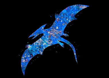 Pterodactyl Dino Blue