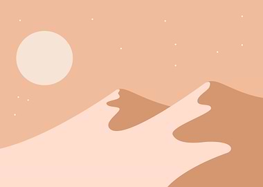 Sunset in the Desert