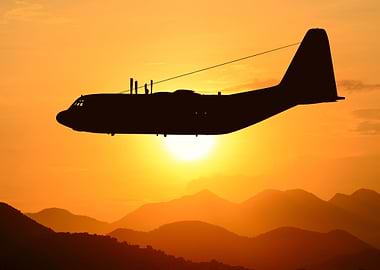 Military transport plane