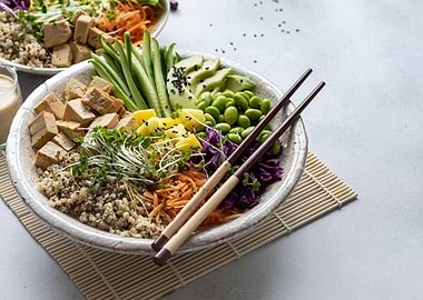 Vegan and Tofu serve