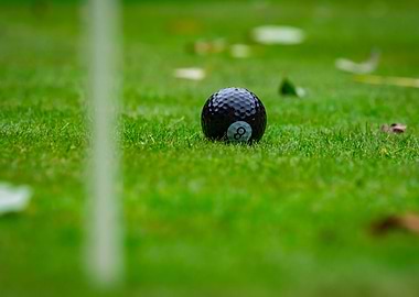 Multicolored golf balls