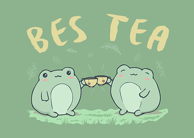 Cottagecore Toad Frog Tea