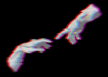 Creation of Adam Vaporwave