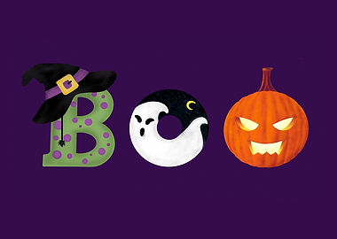 Halloween Ghosts Pattern